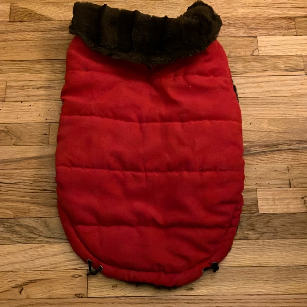 Faux Suede Dog Coat Large